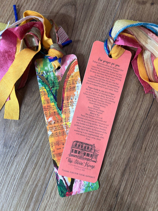 Scripture Heart Tassel Bible Bookmark