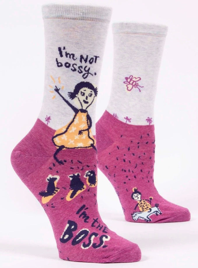 I’m Not Bossy Crew Sock