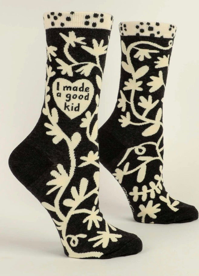 I Made a Good Kid Crew Sock