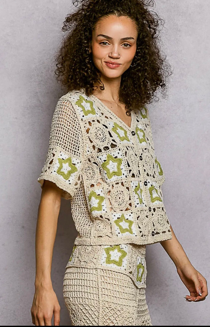 Pol Crochet Sweater