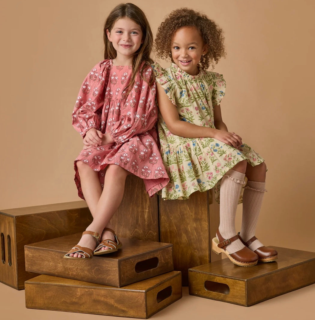Mary Barrett Dress-Pink Stawflower