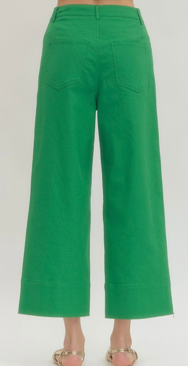 Wide Leg with Front Pintuck Detail