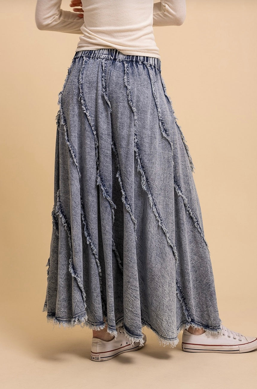 Blue Velvet Lightweight Denim Skirt