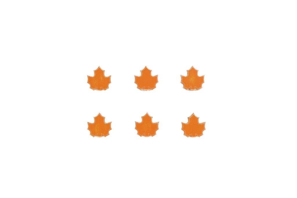 Maple Leaves Tiles 2x2 set/6