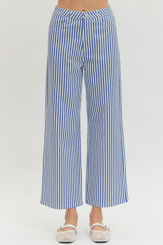 Striped Wide Leg Pants
