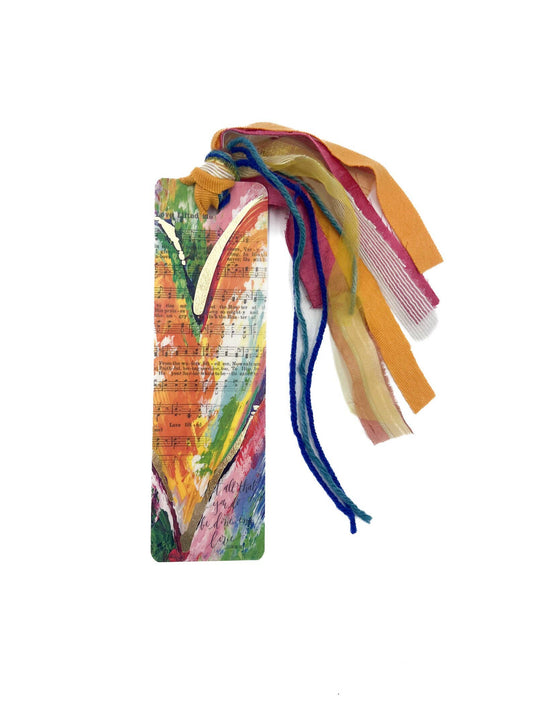Scripture Heart Tassel Bible Bookmark