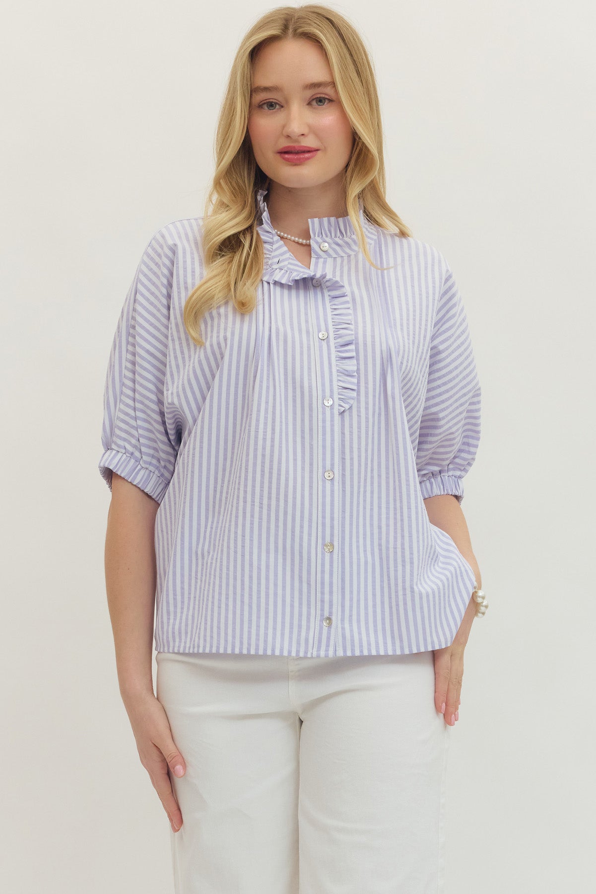 Striped Dolman SS Top