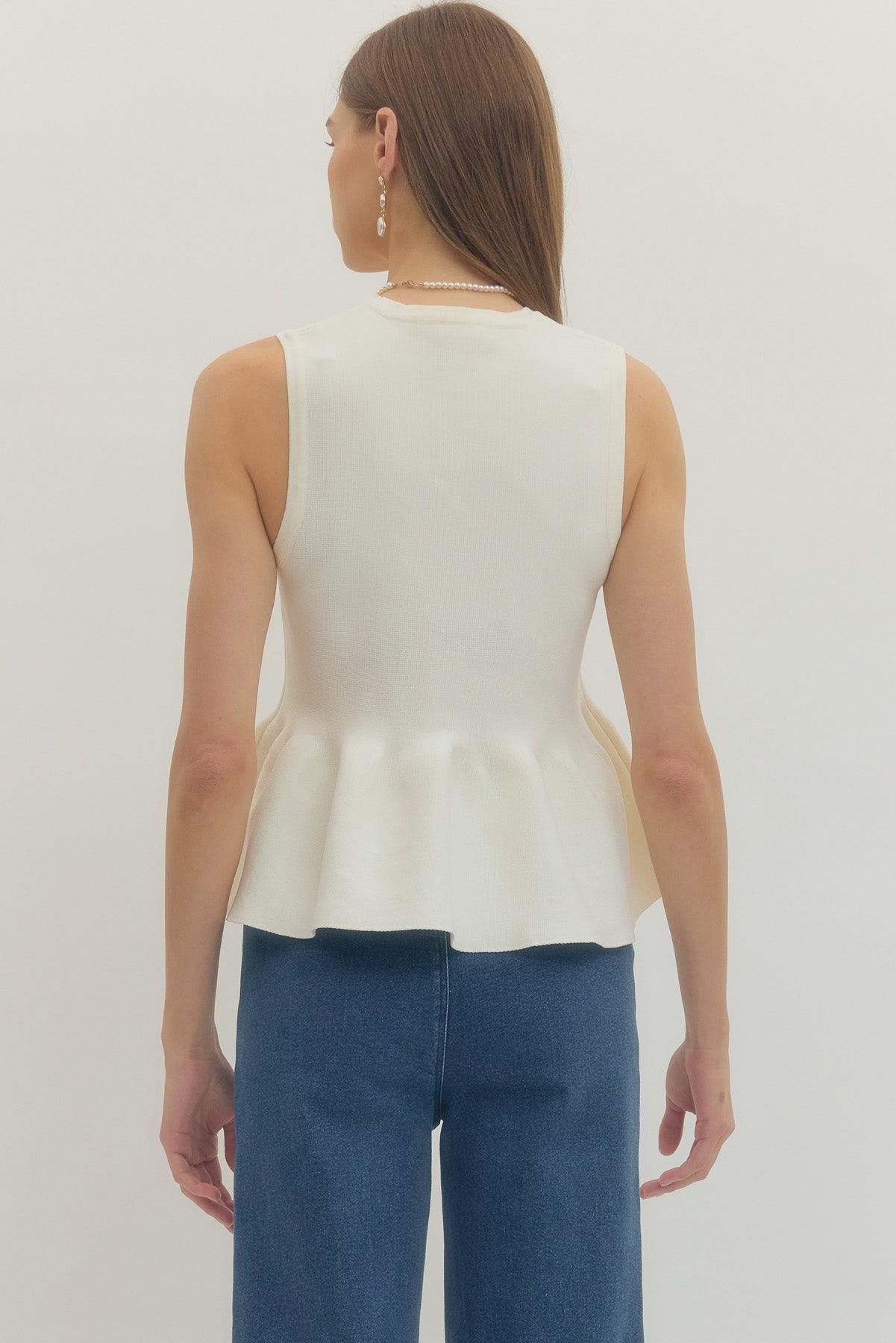 Entro Peplum Lightweight Top