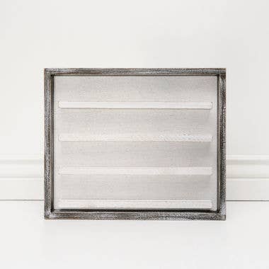 Letterboard 15x13x1.5 wood framed white sign