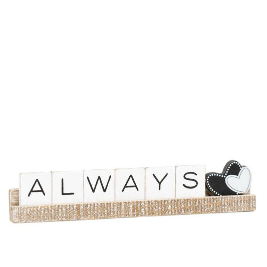 Always 12x2x1 wood ledgie kit (ALWAYS)  Wedding Decor