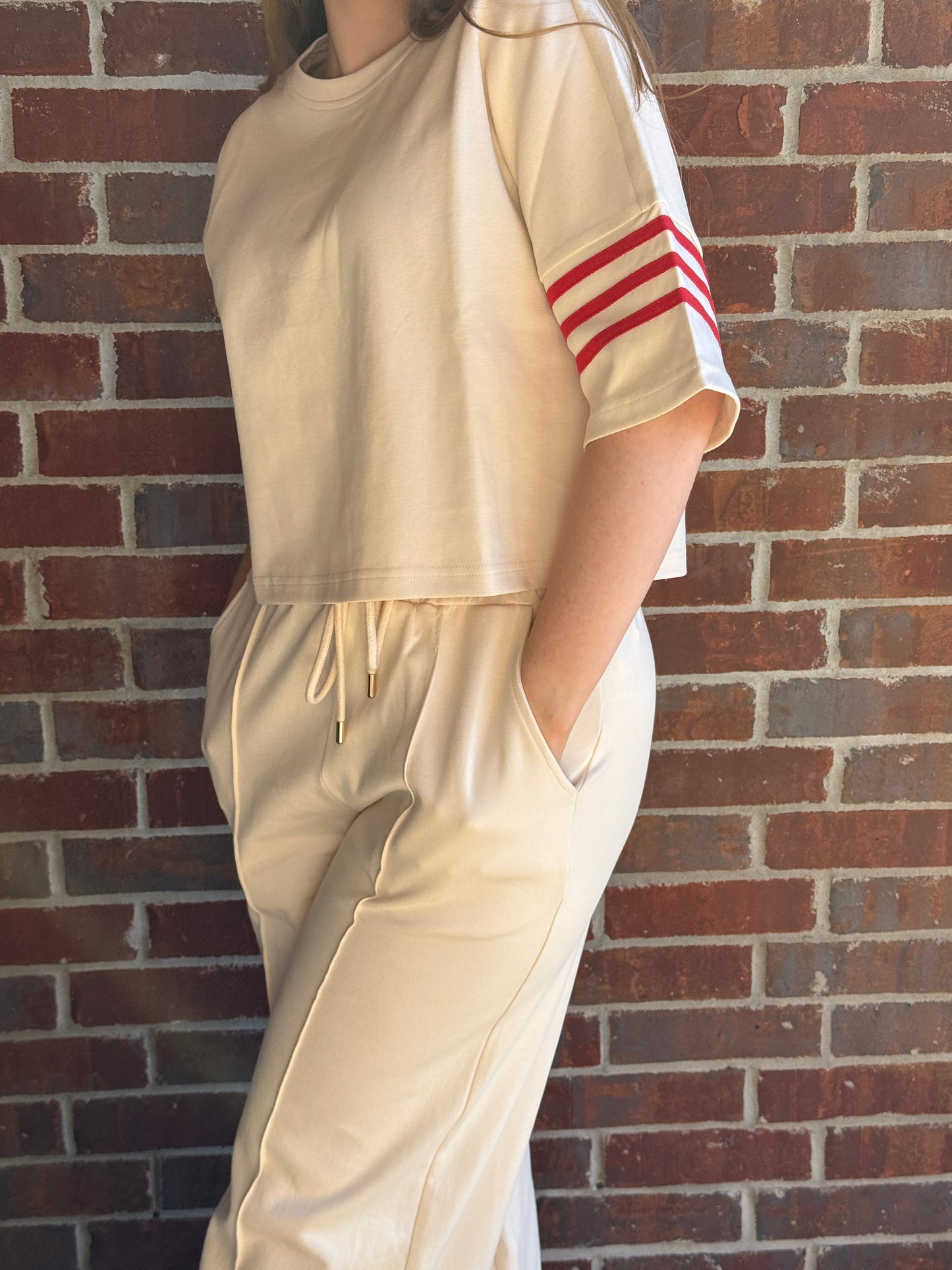 Knit Top with Contrast detail