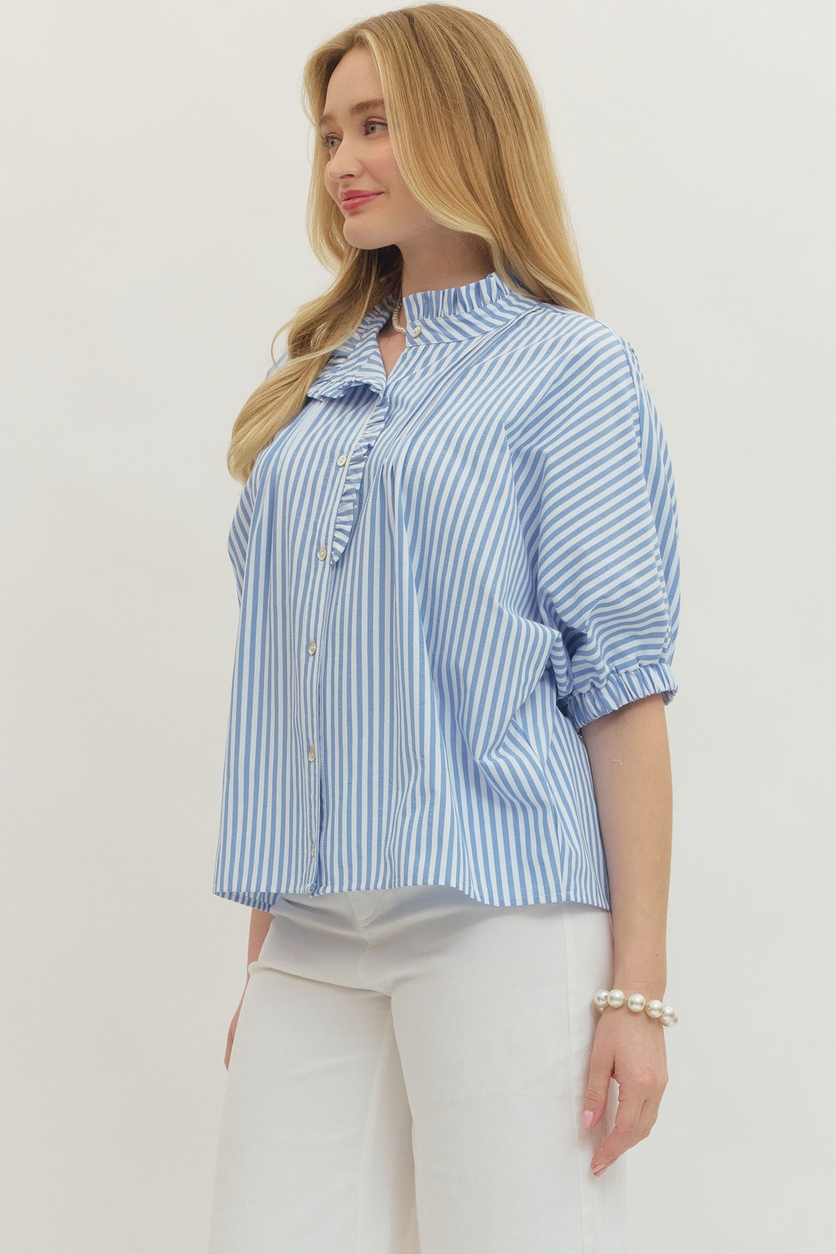 Striped Dolman SS Top