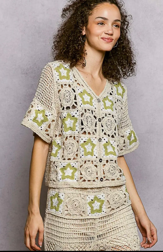 Pol Crochet Sweater