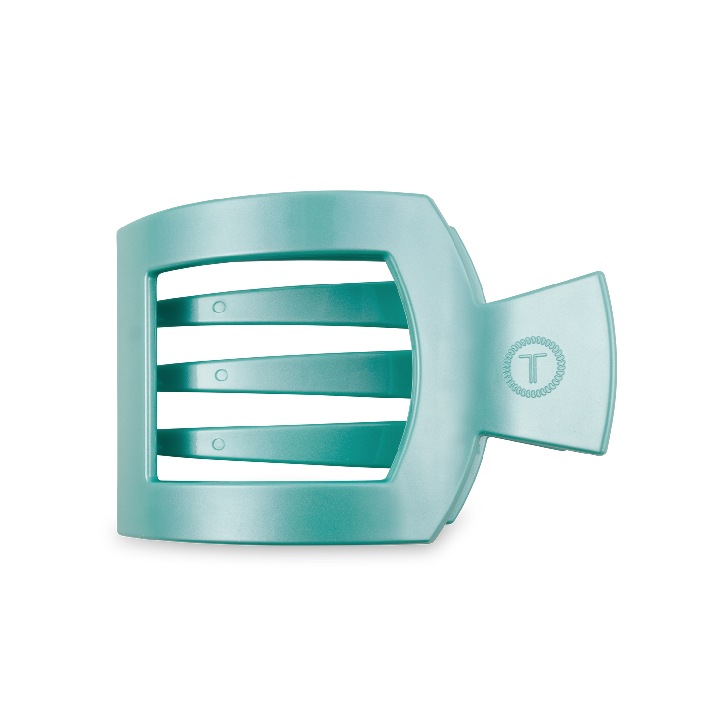 Square Flat Hair Clip | Large | Totally Turquoise