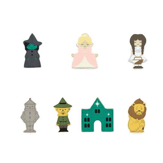 Off to See the Wizard Tiles 2x2 wood shapes set of 7