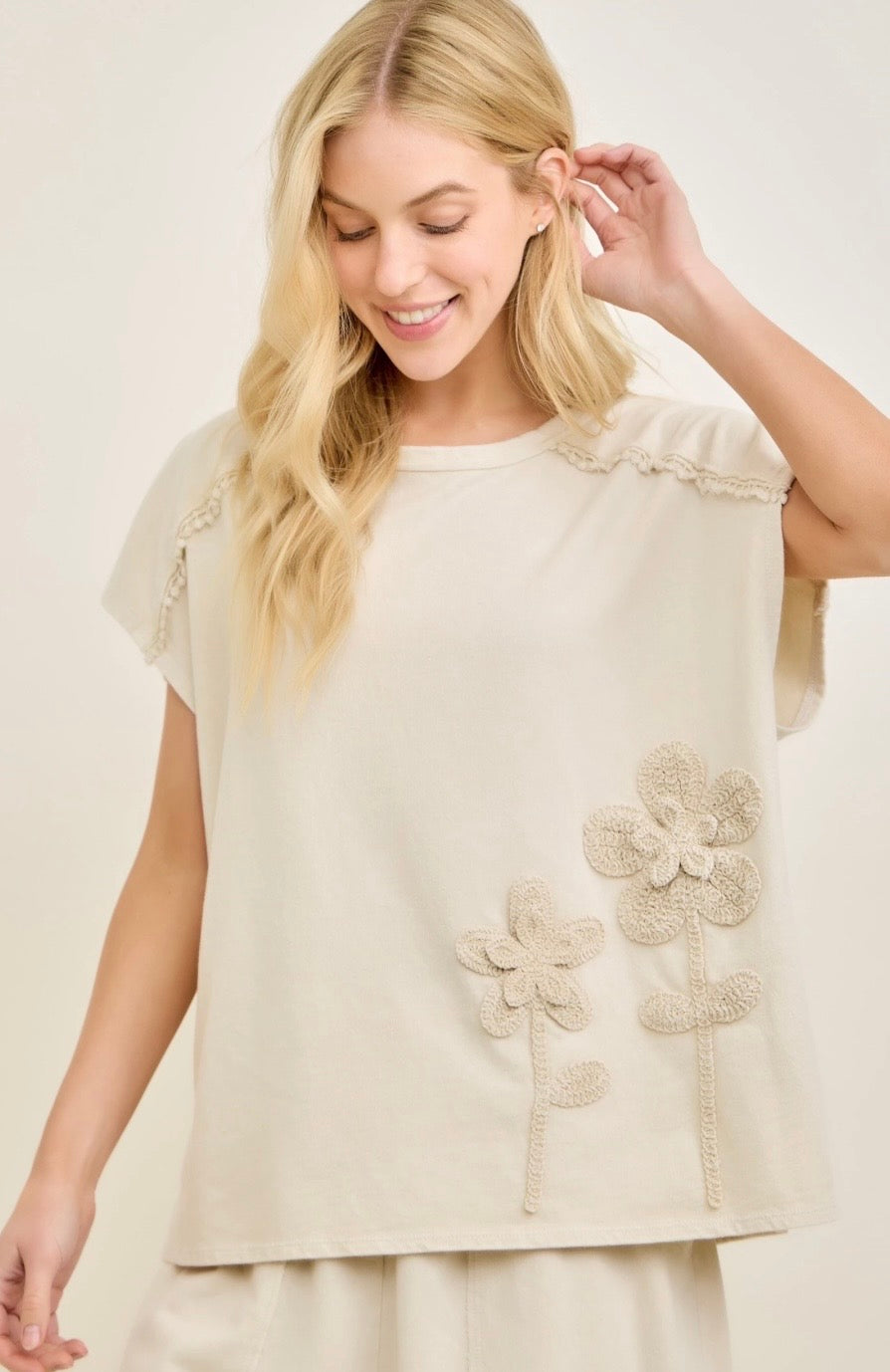 Flower Garden Sleeveless Top