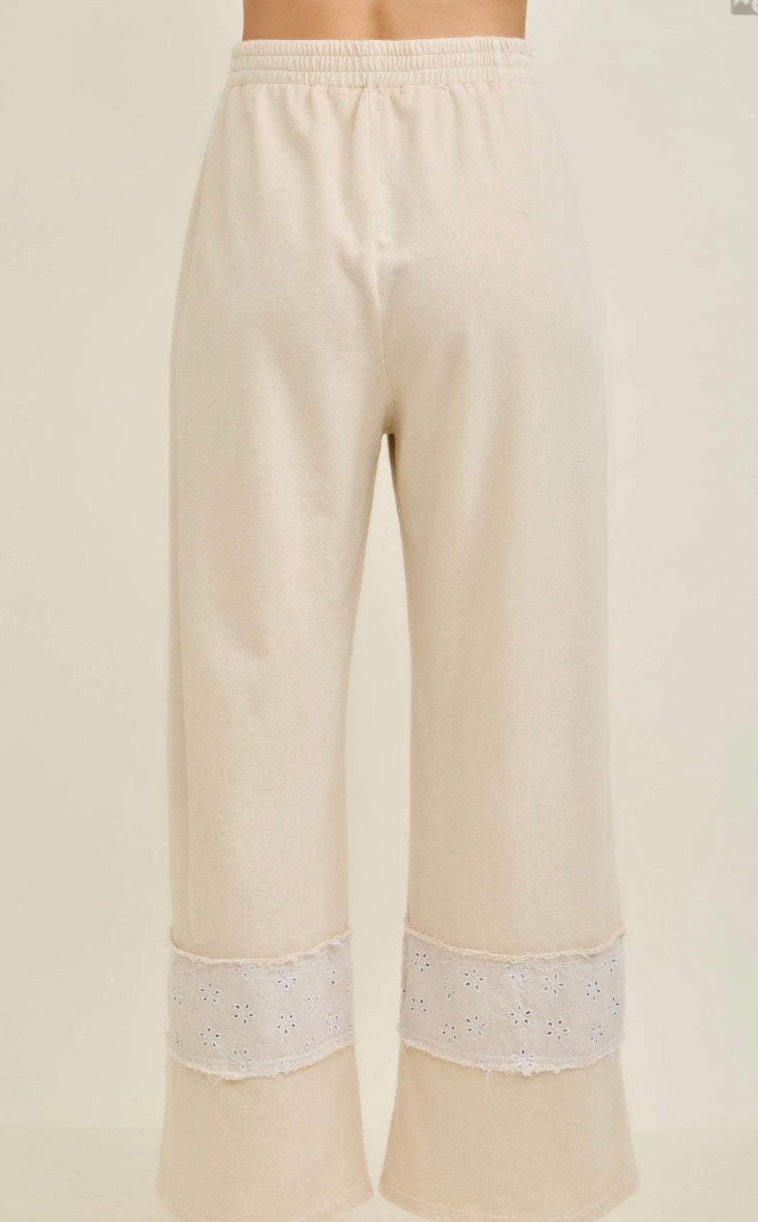 JHer Patchwork Pants-Natural