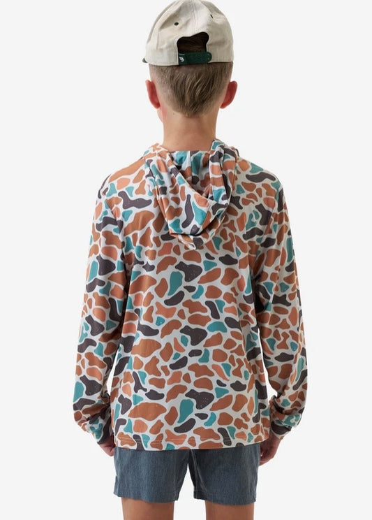 Burlebo Youth Performance Hoodie-Bayside Camo