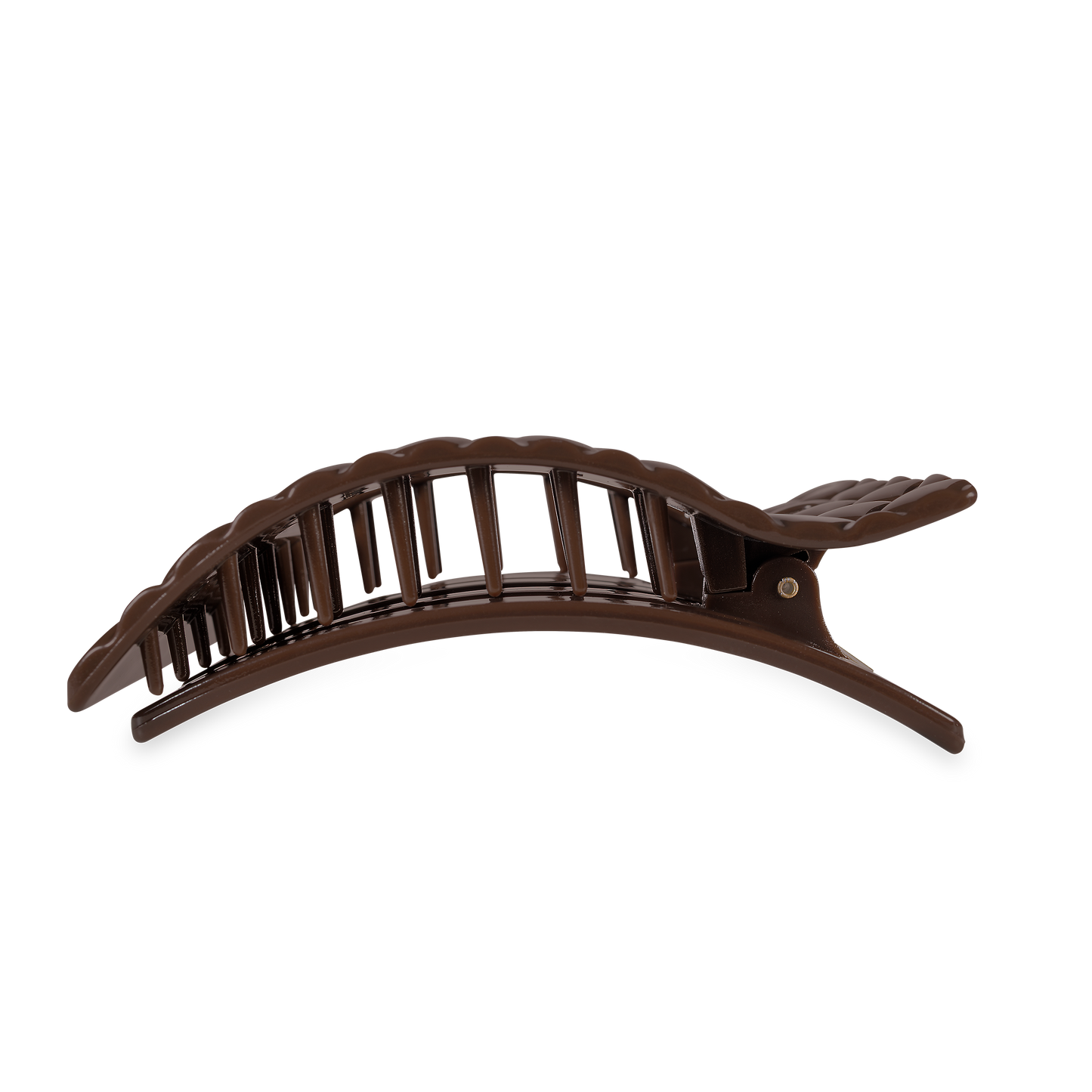 Flat Rectangle Hair Clip | Large | Truly Taupe Quilted