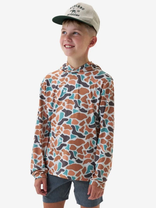 Burlebo Youth Performance Hoodie-Bayside Camo