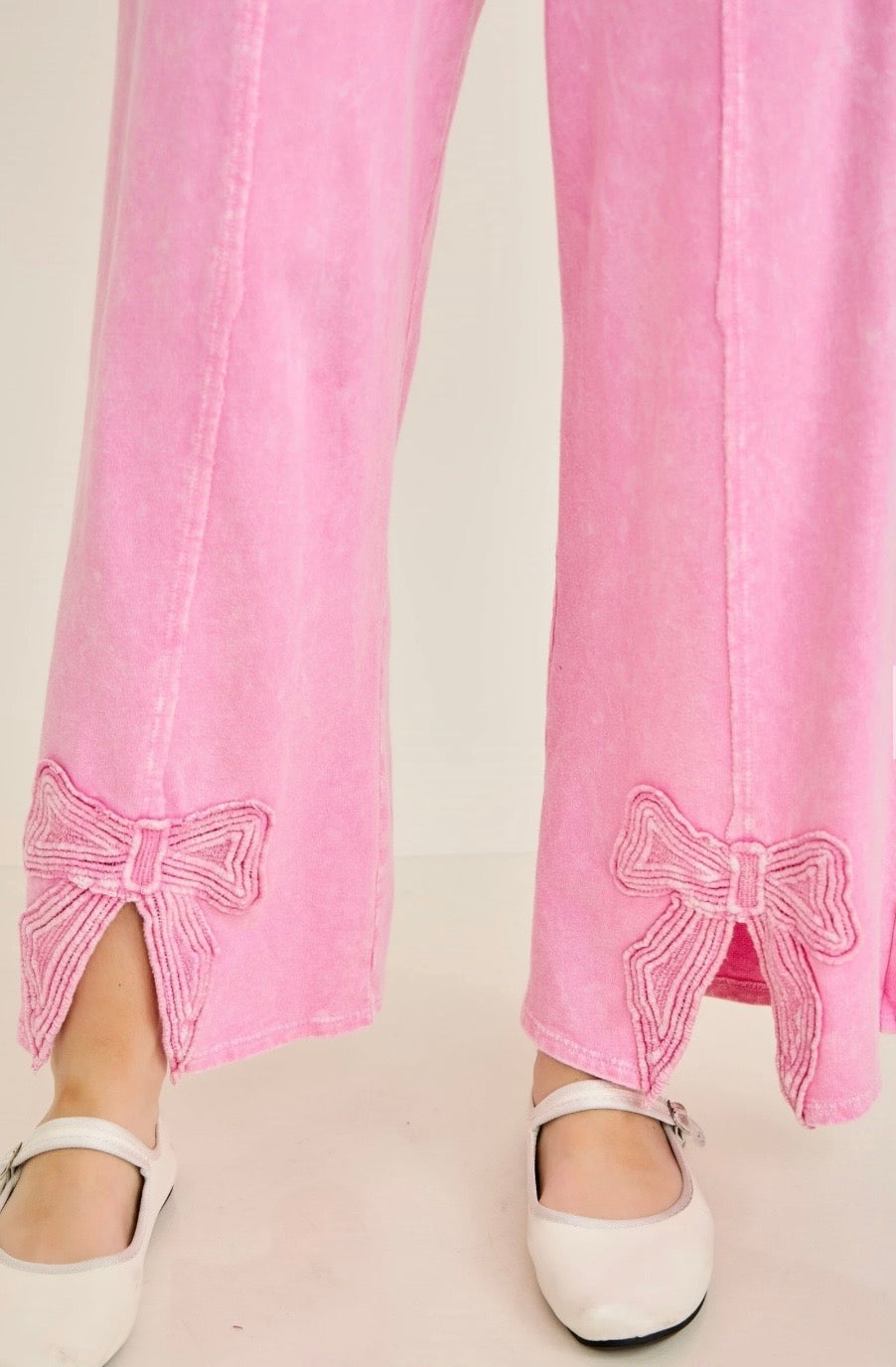 Bow Trimmed Pants