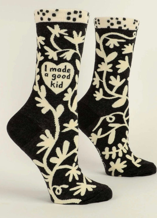 I Made a Good Kid Crew Sock