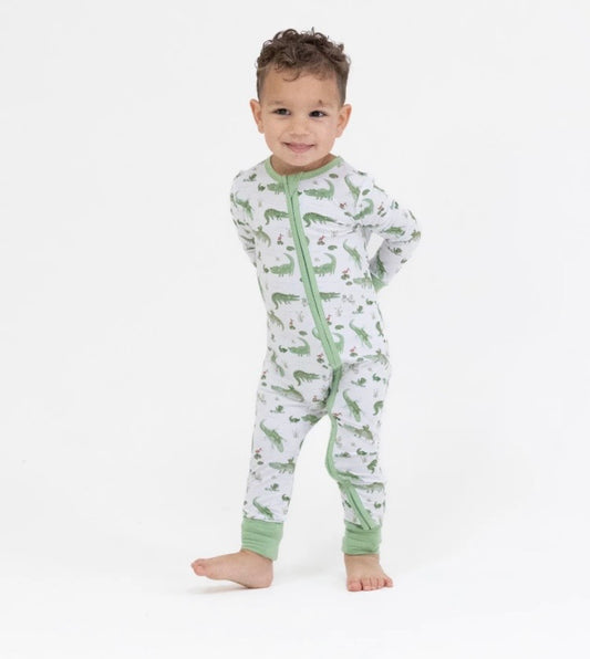 Angel Dear Crayon Alligators Convertible Romper