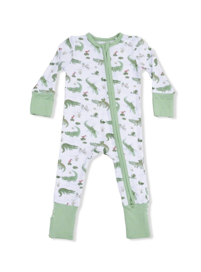 Angel Dear Crayon Alligators Convertible Romper