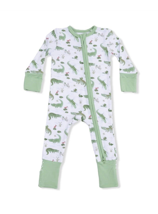 Angel Dear Crayon Alligators Convertible Romper