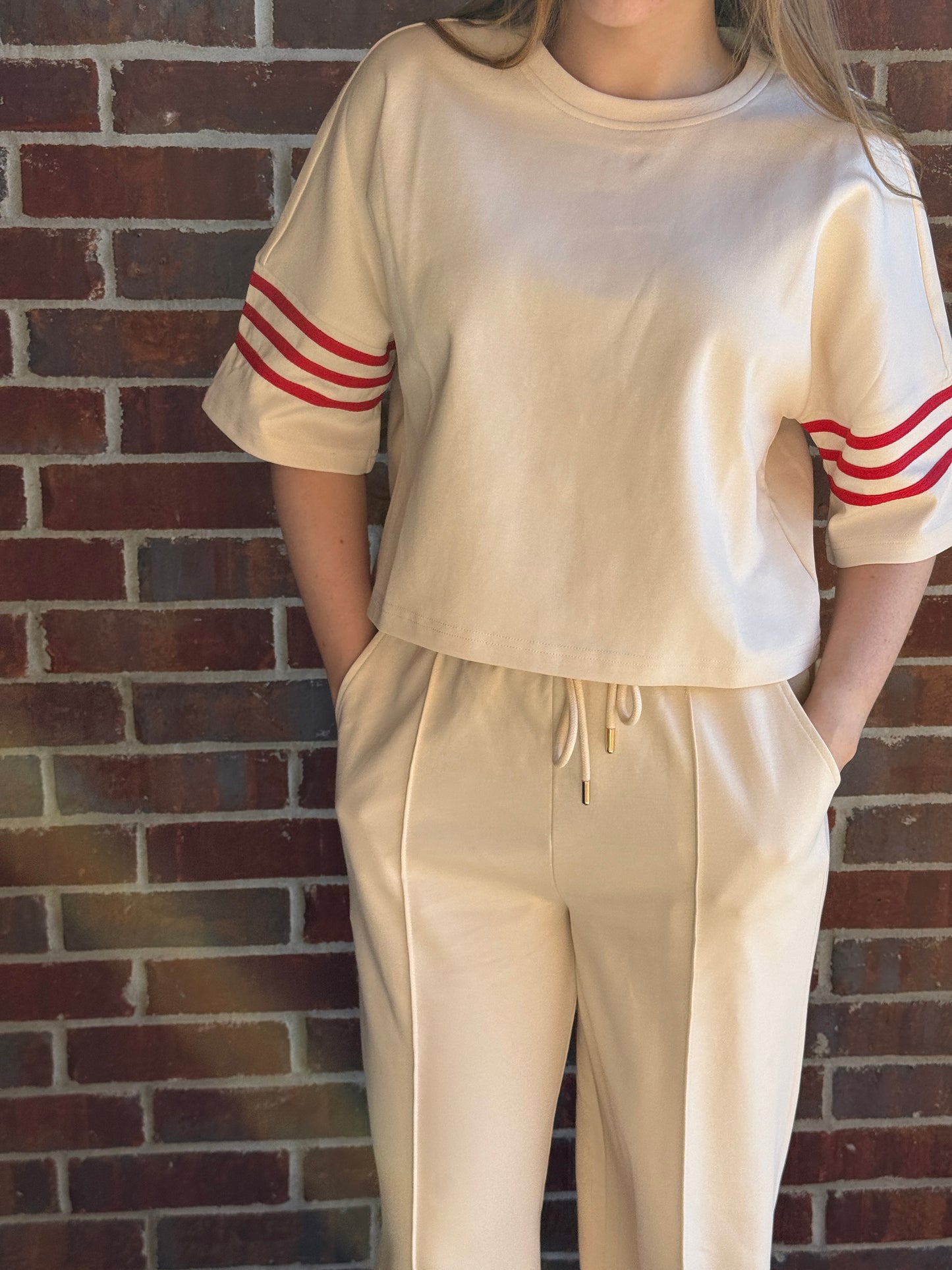 Knit Top with Contrast detail