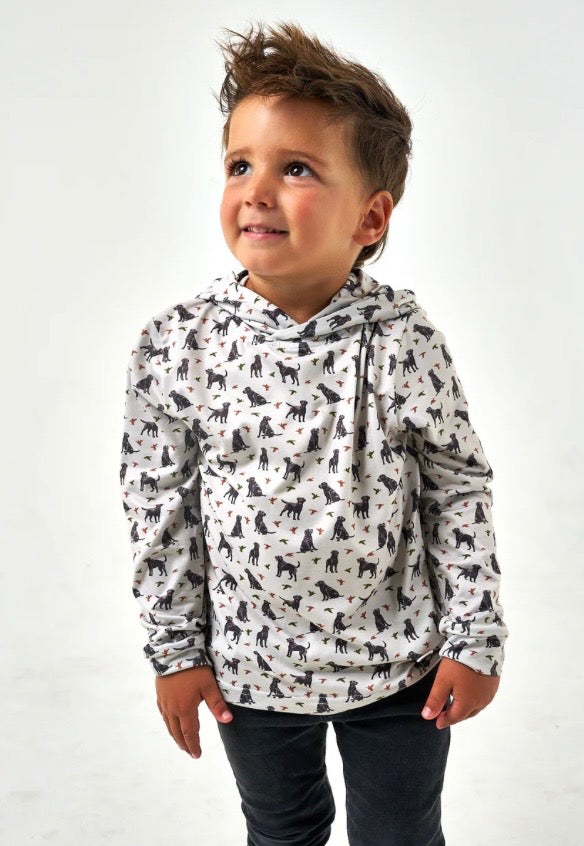 Burlebo Youth Performance Hoodie-Ducks & Dogs