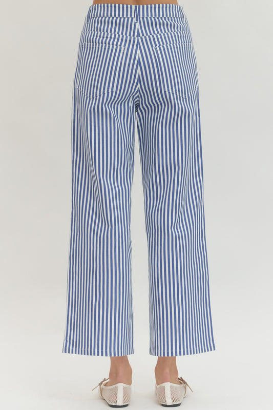 Striped Wide Leg Pants
