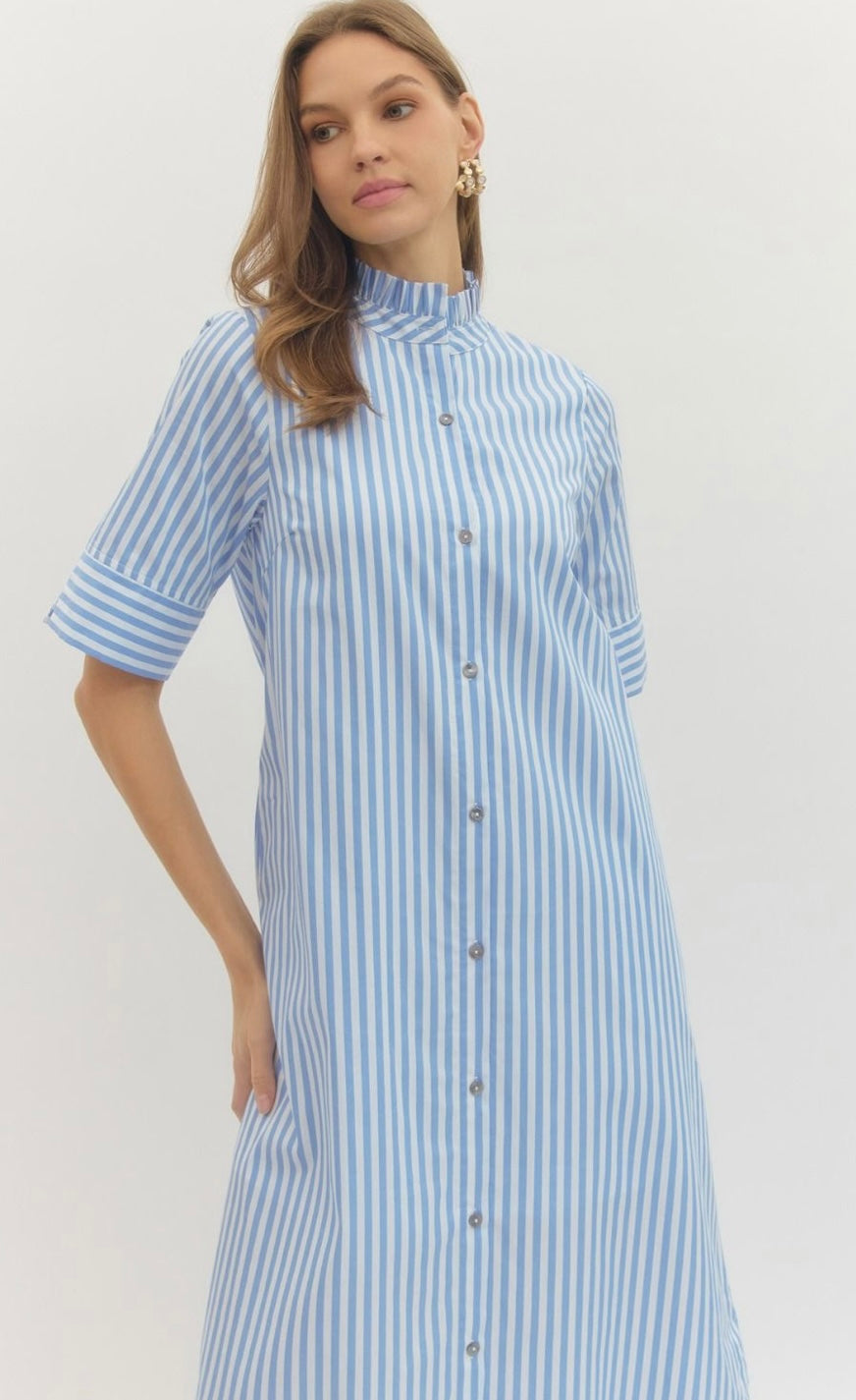 Striped Midi Dress