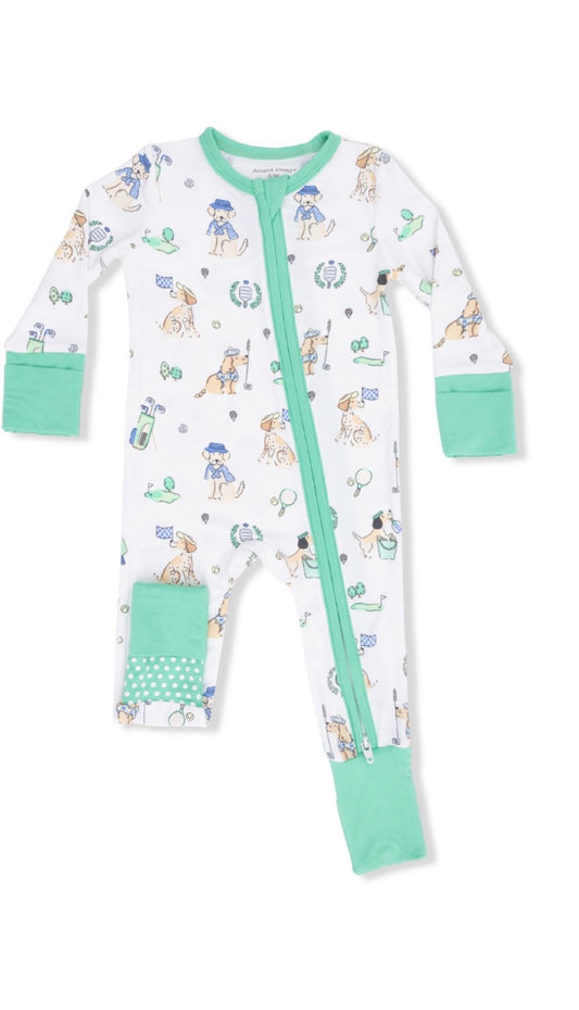 Country Club Dogs Neutral Convertible Romper