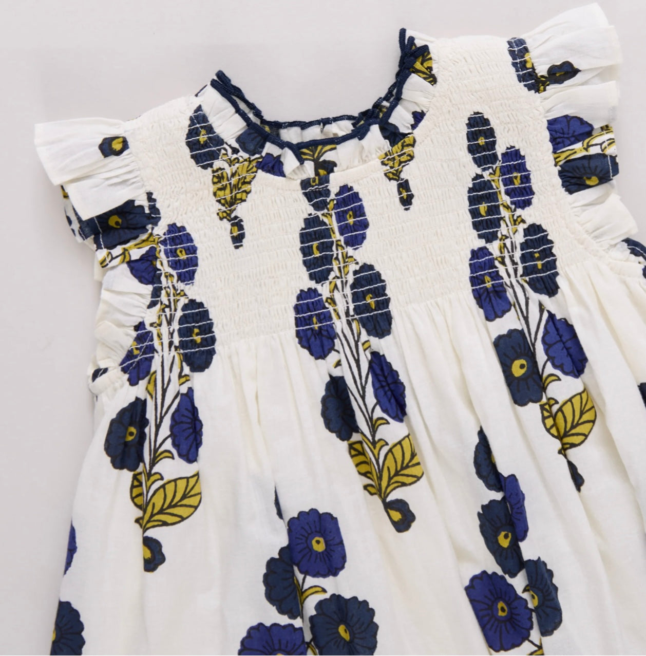 Stevie Dress-Navy Buttercup Floral