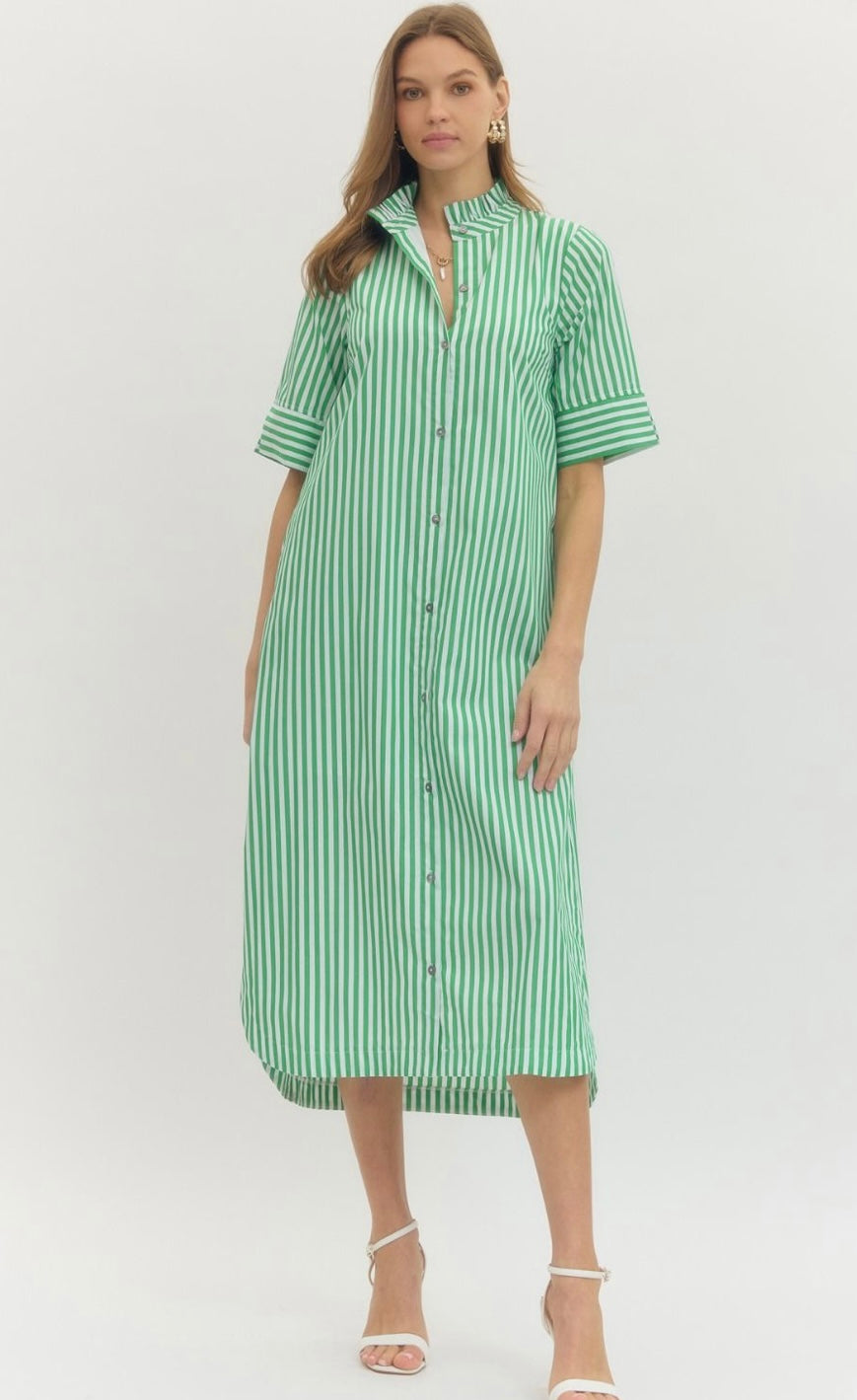 Striped Midi Dress