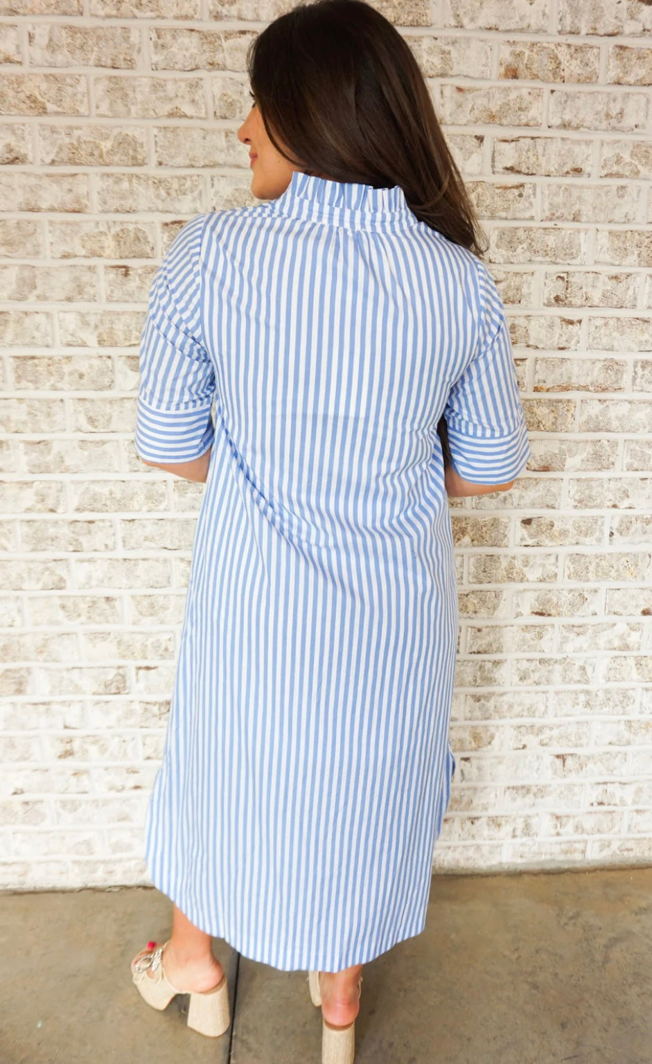 Striped Midi Dress