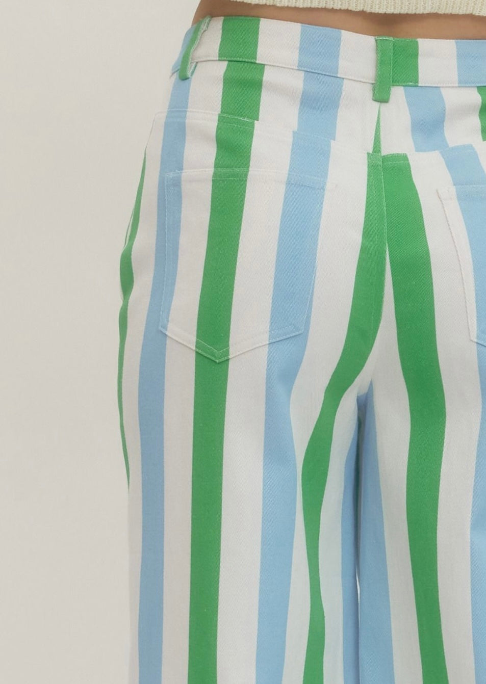Entro Blue Multi Striped Pants