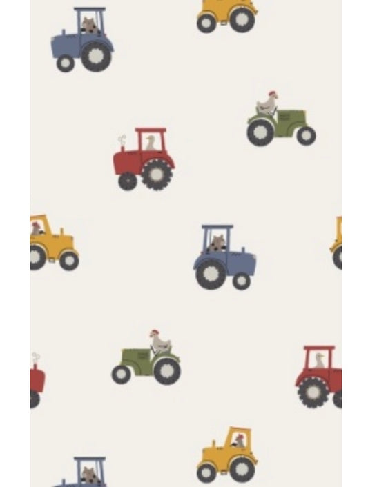 Angel Dear Mini Tractors 2Way Zipper Romper