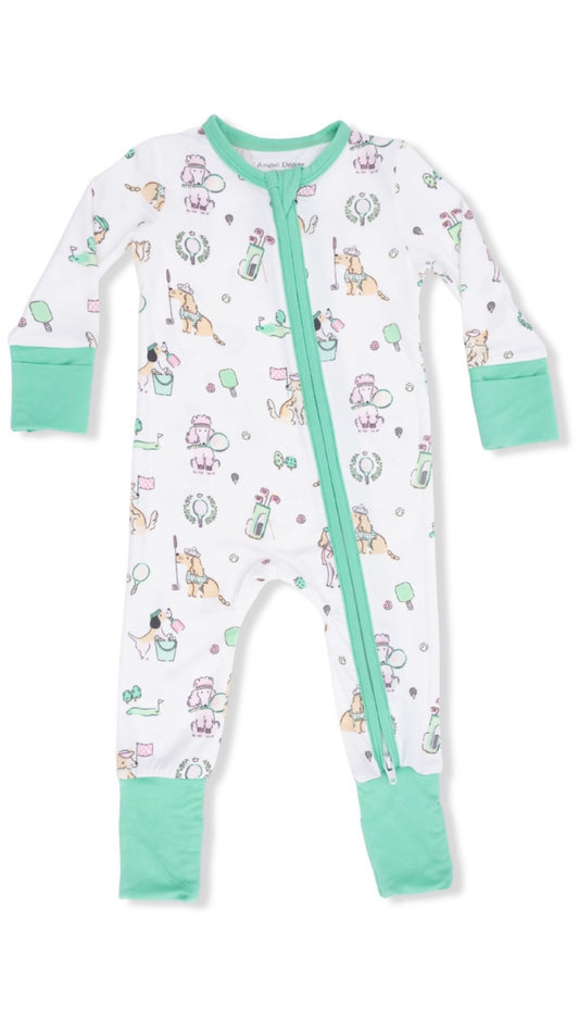 Country Club Dog PINK Convertible Romper