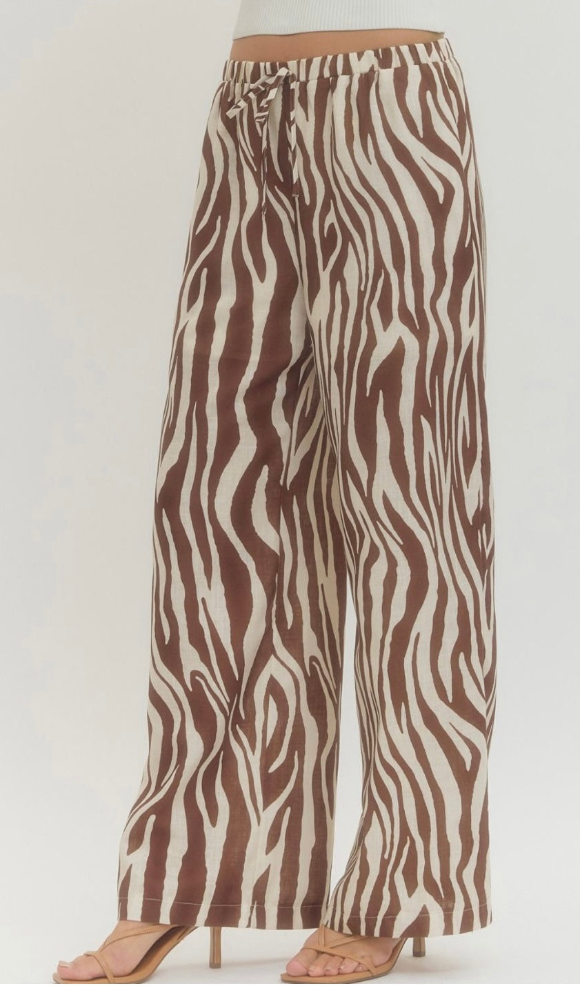 Zebra Print Pants