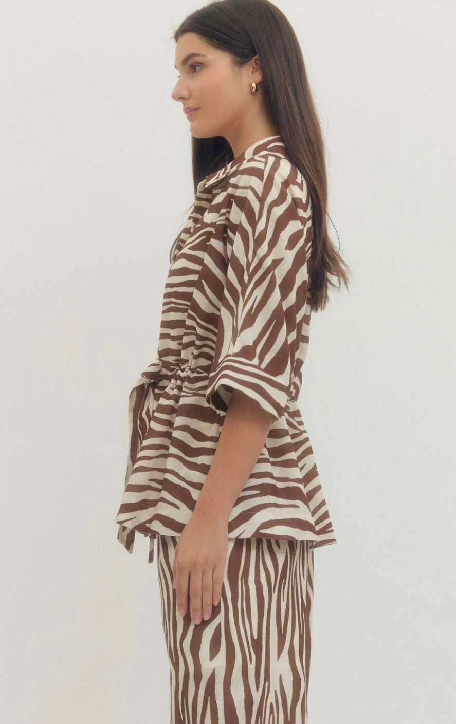 Zebra Print Blouse