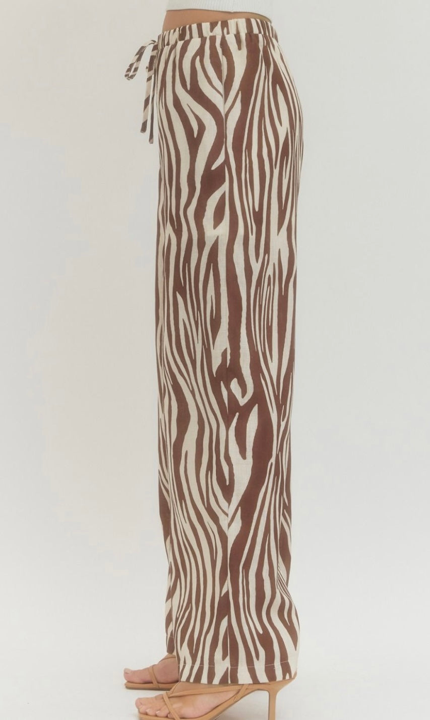 Zebra Print Pants