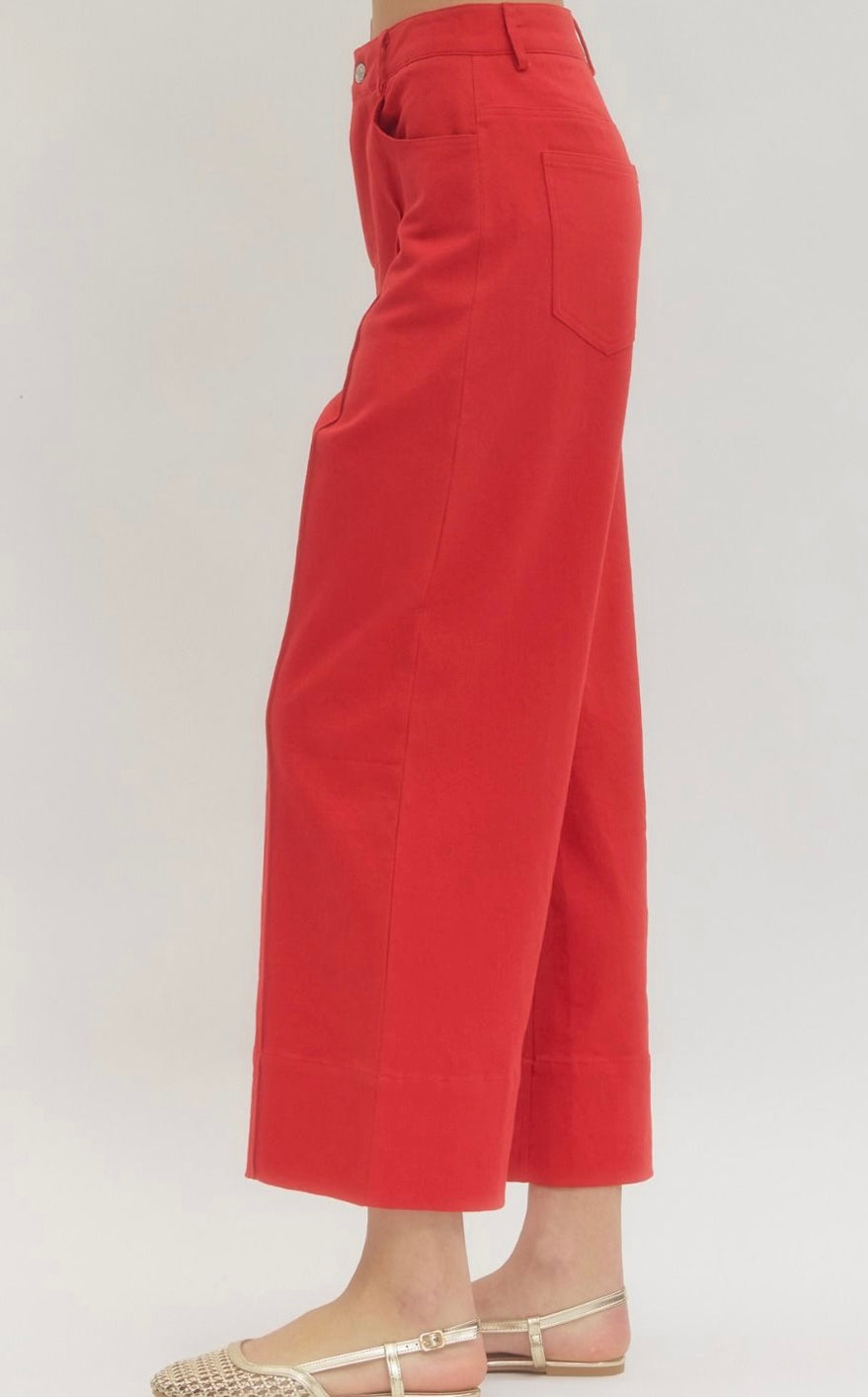 Wide Leg with Front Pintuck Detail