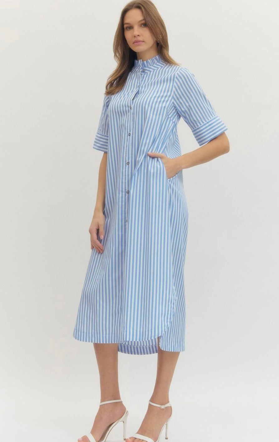 Striped Midi Dress