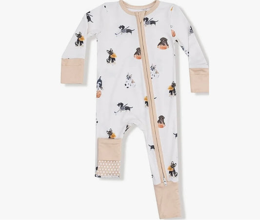 Angel Dear Sporty Puppies 2way Zipper Romper