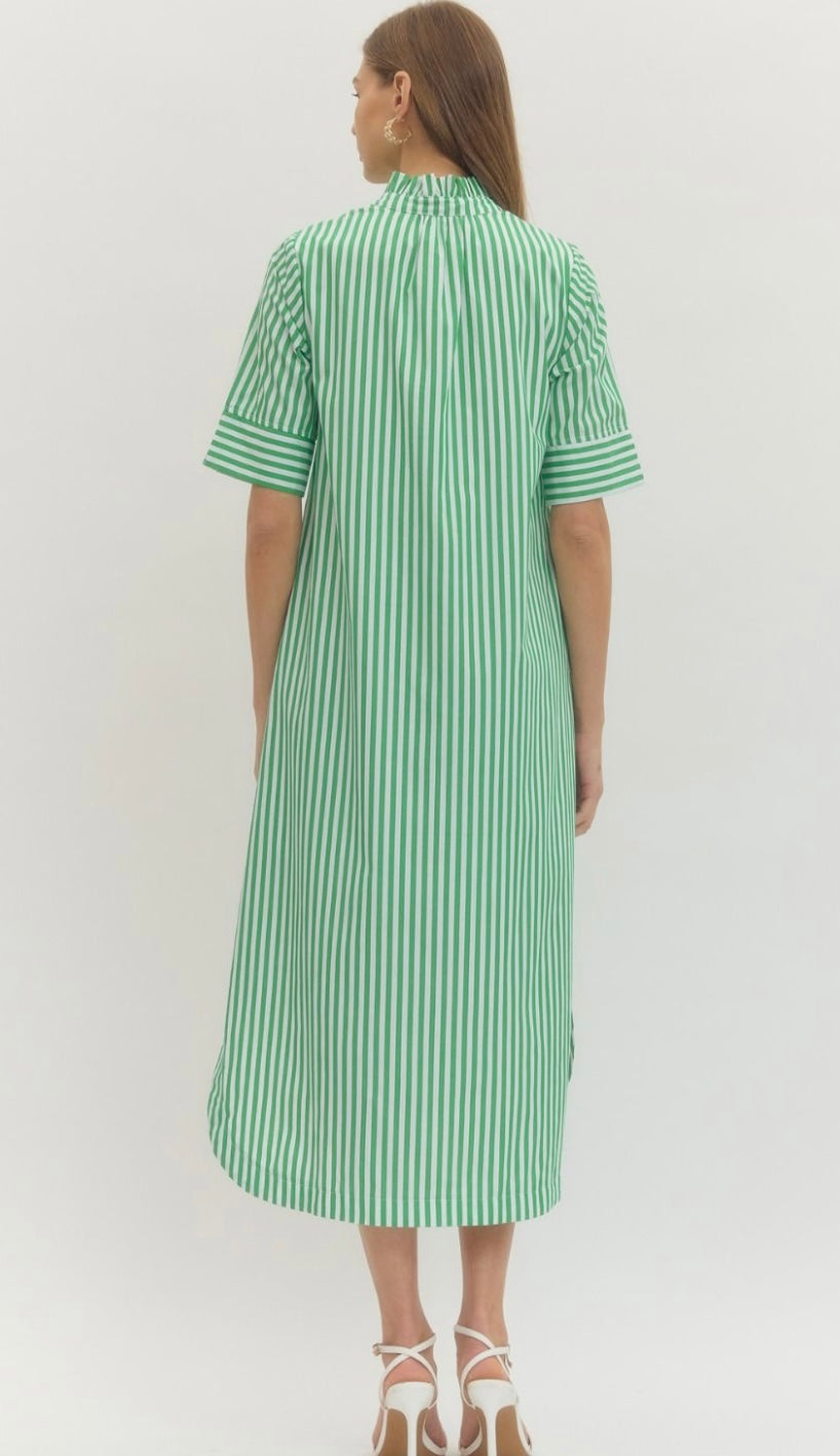 Striped Midi Dress