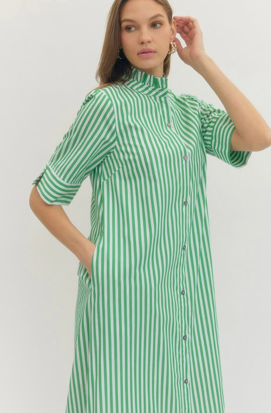 Striped Midi Dress