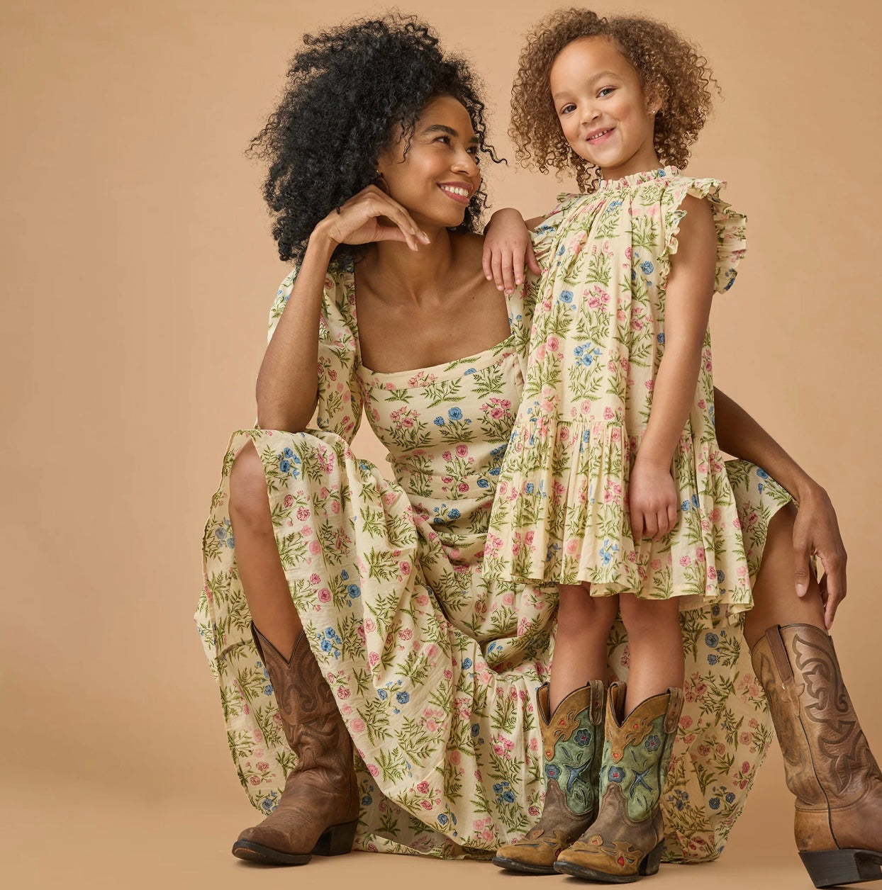 Harper Dress-Leafy Floral