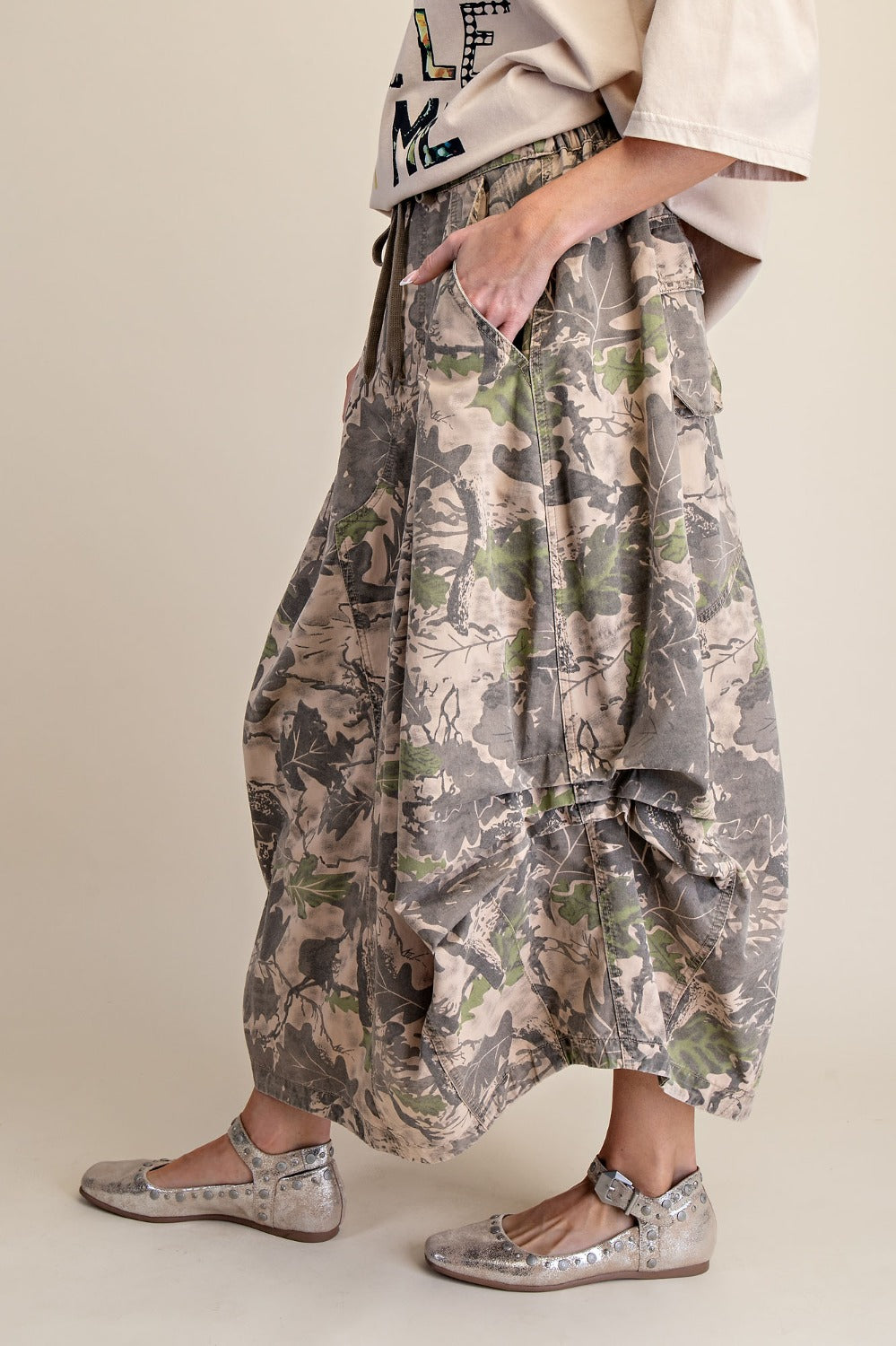 Camo Twill Cargo Skirt